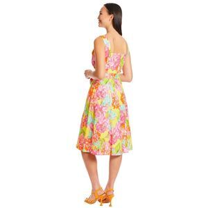 London Times Floral Summer Cute Knee Length, Wedding Guest Dresses for Women